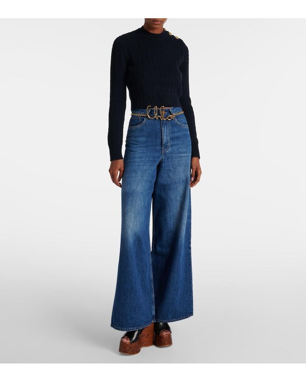 Chloé Blue Sweaters