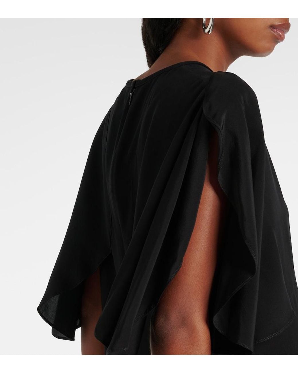 Stella McCartney Black Silk Maxi Dress