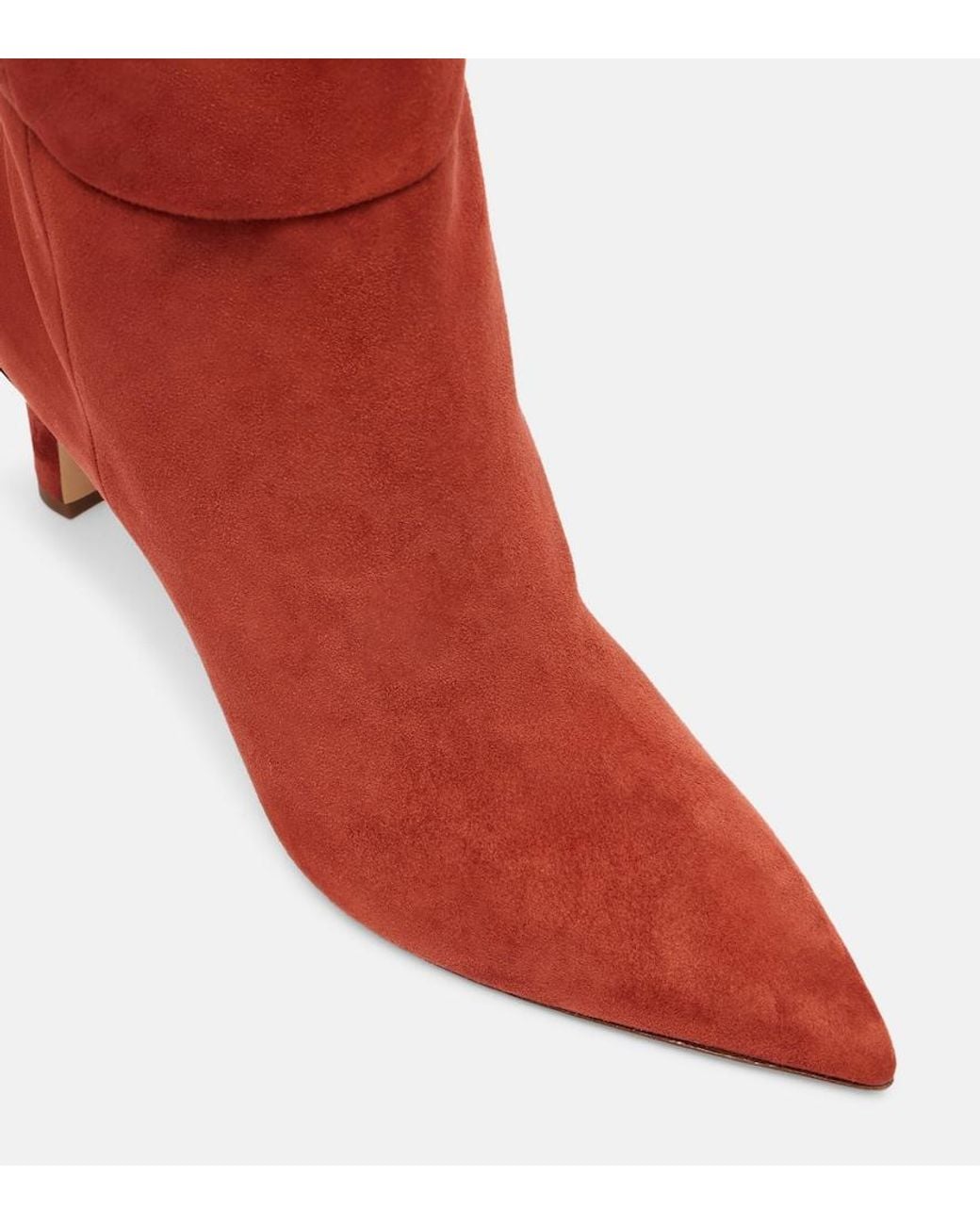 Gabriela Hearst Red Aura Knee-High Suede Boots