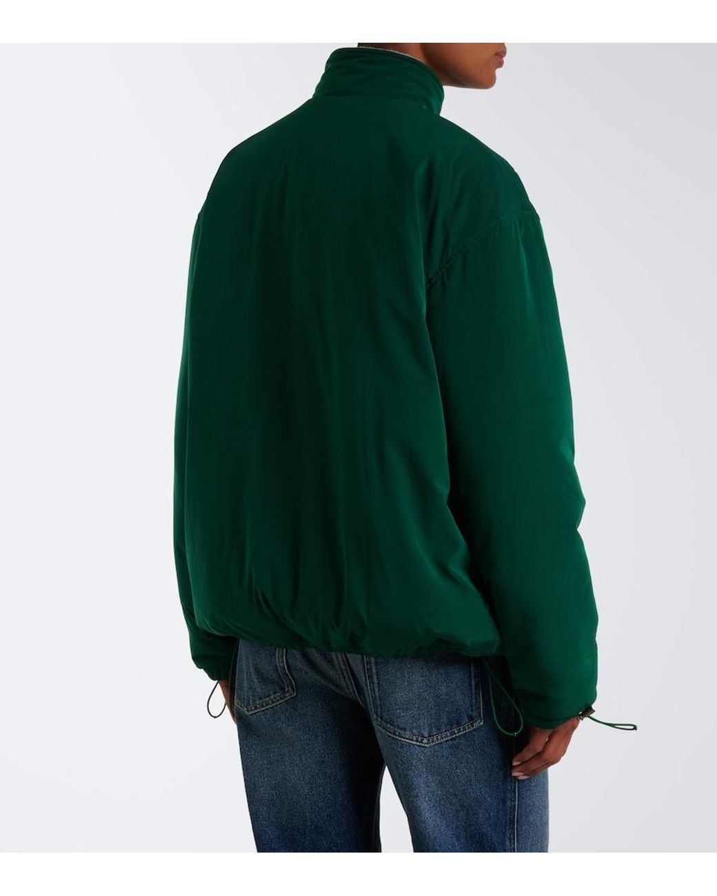 Miu Miu Green Logo Technical Jacket