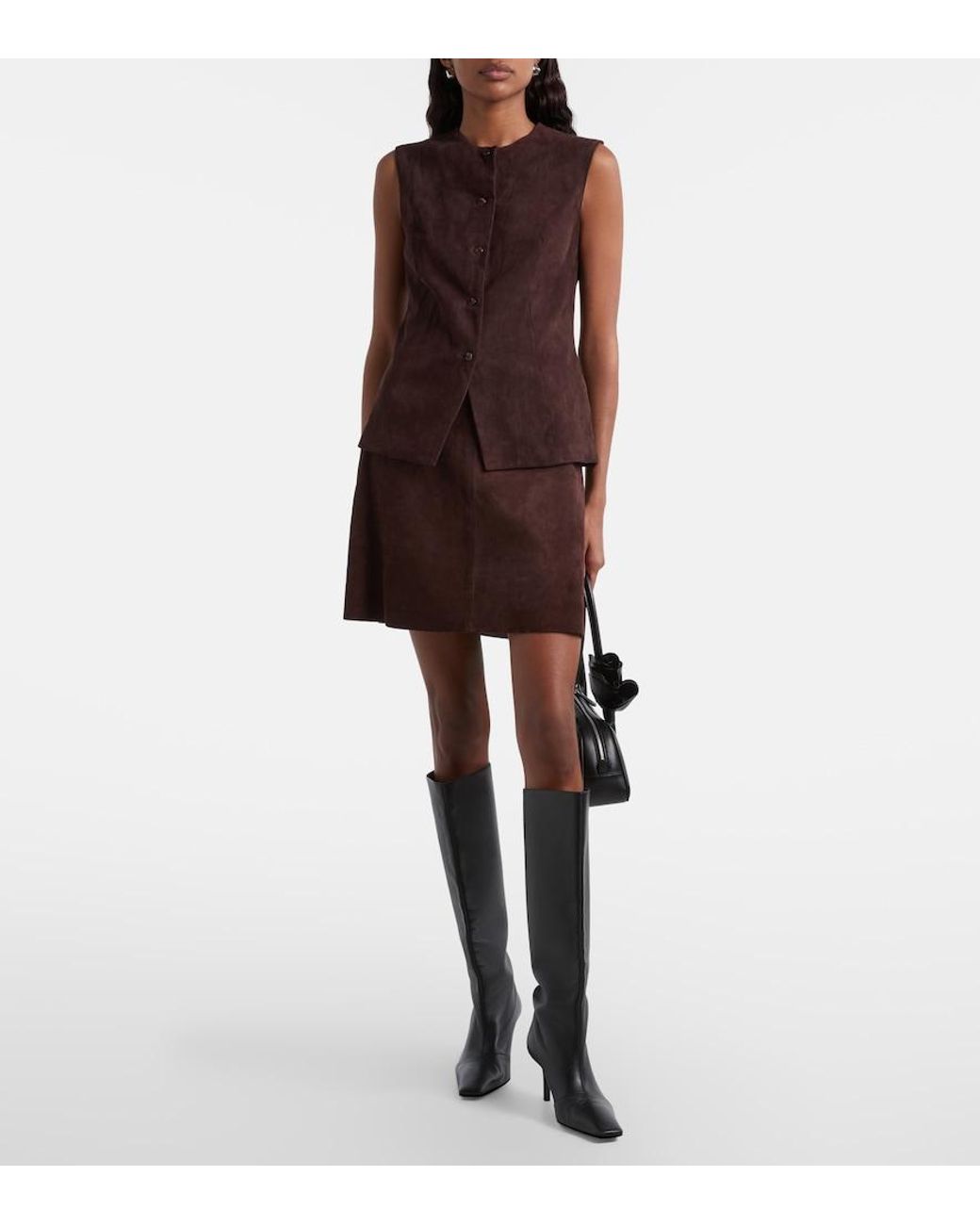 Stouls Brown Suede Casino Vest