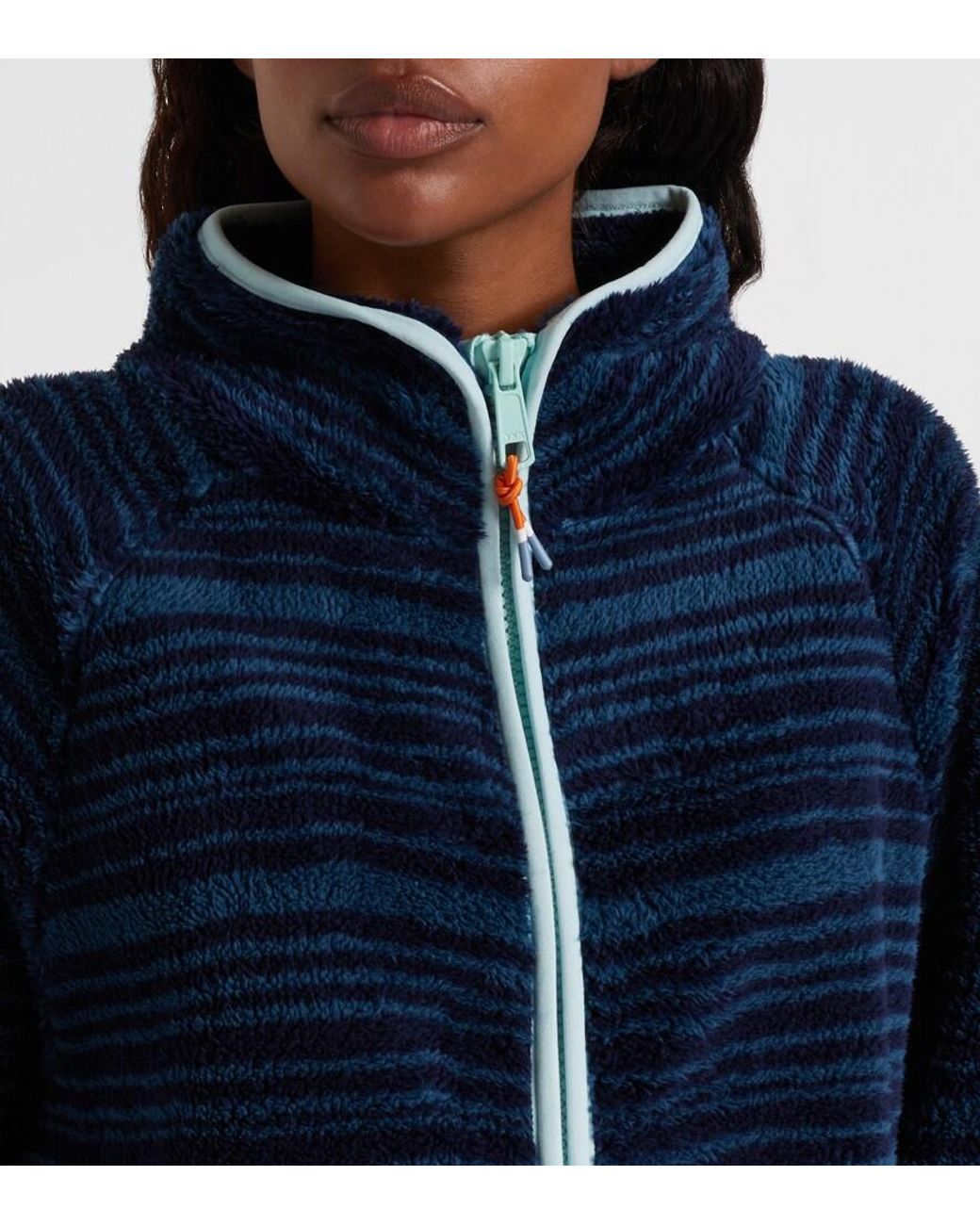 The Upside Blue Harlow Fleece Half-Zip Sweatshirt