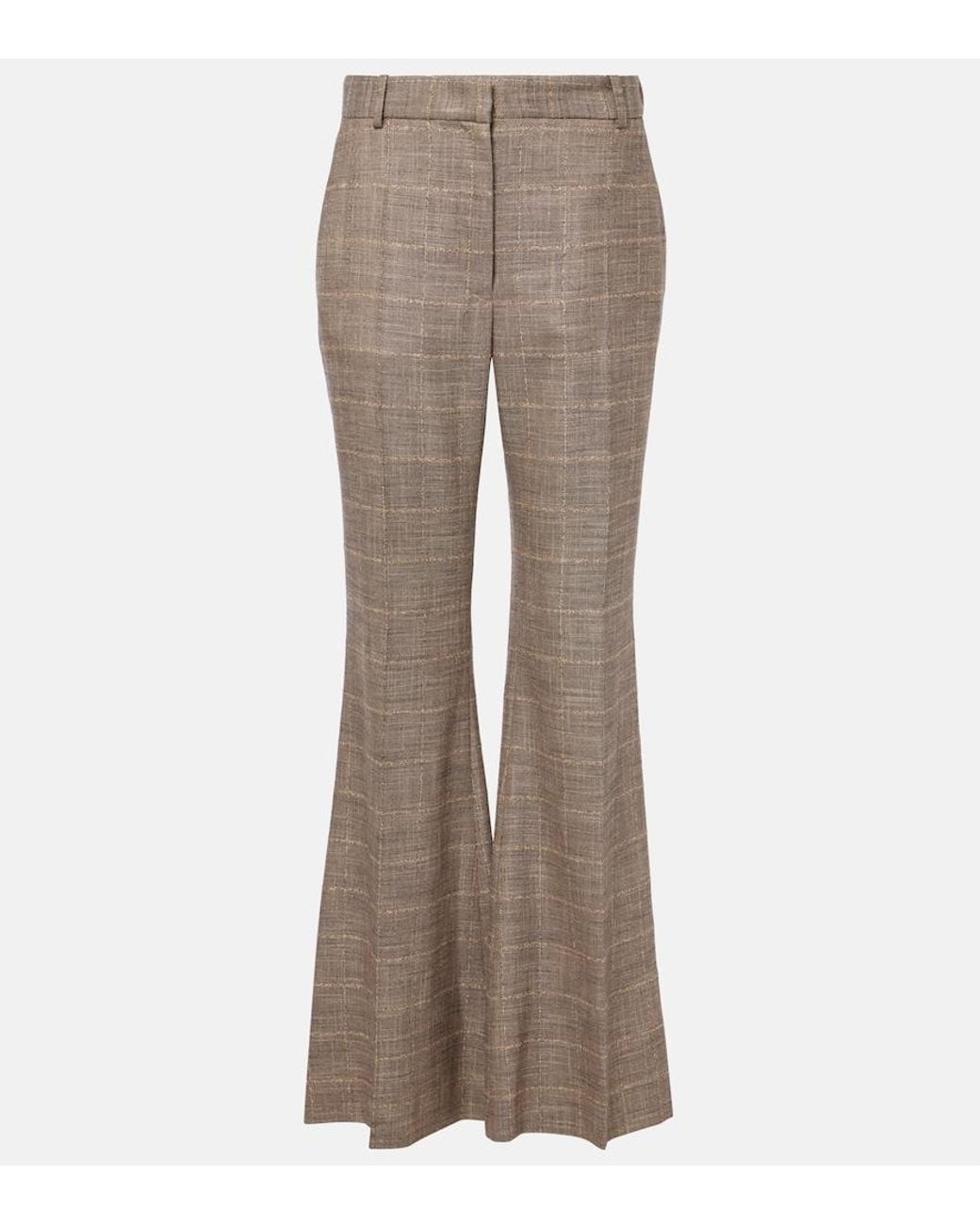 Joseph Brown Stevens Wool-Blend Flared Pants