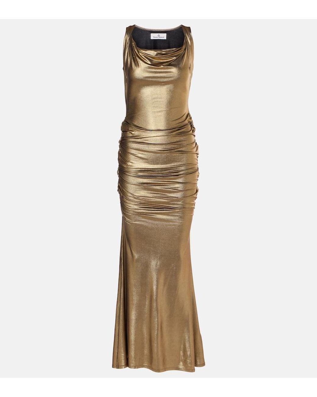 Vivienne Westwood Metallic Liz Maxi Dress