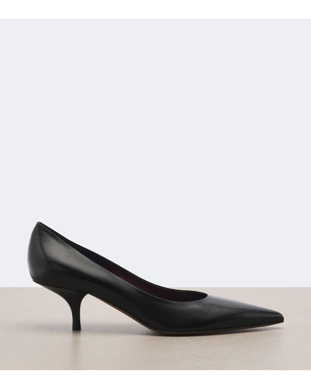 The Row Black Lili Leather Pumps