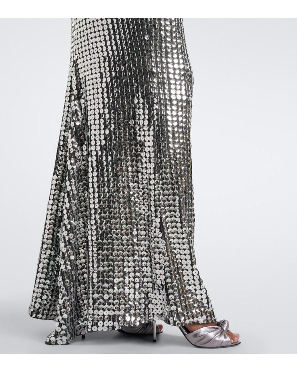 Dolce & Gabbana Gray Sequined Gown