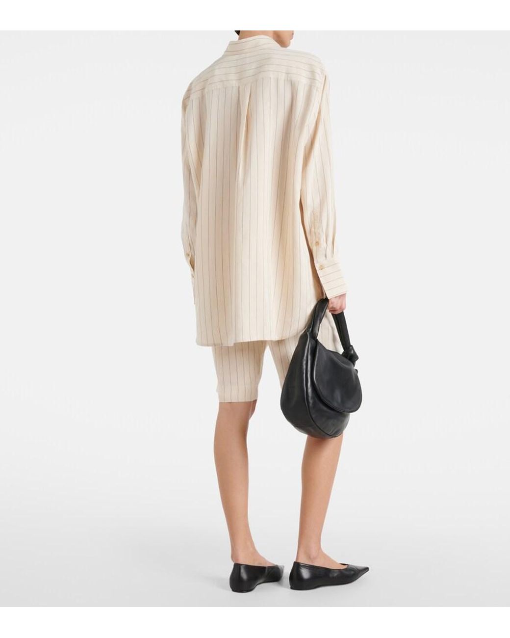 Totême  Natural Pinstriped Shirt