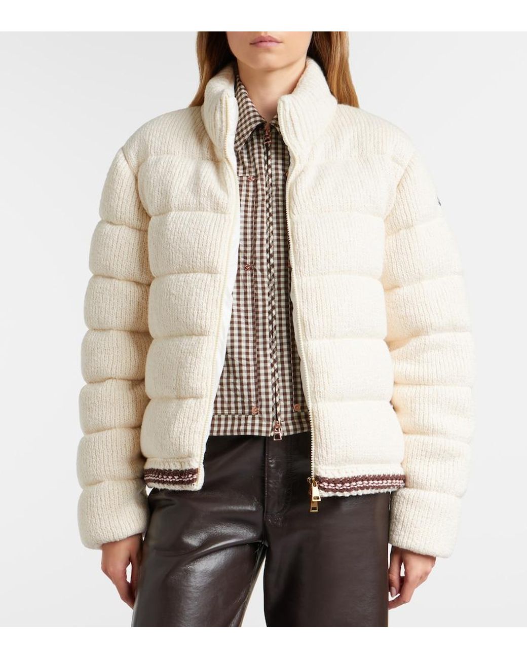 Moncler Natural Cotton Down Jacket