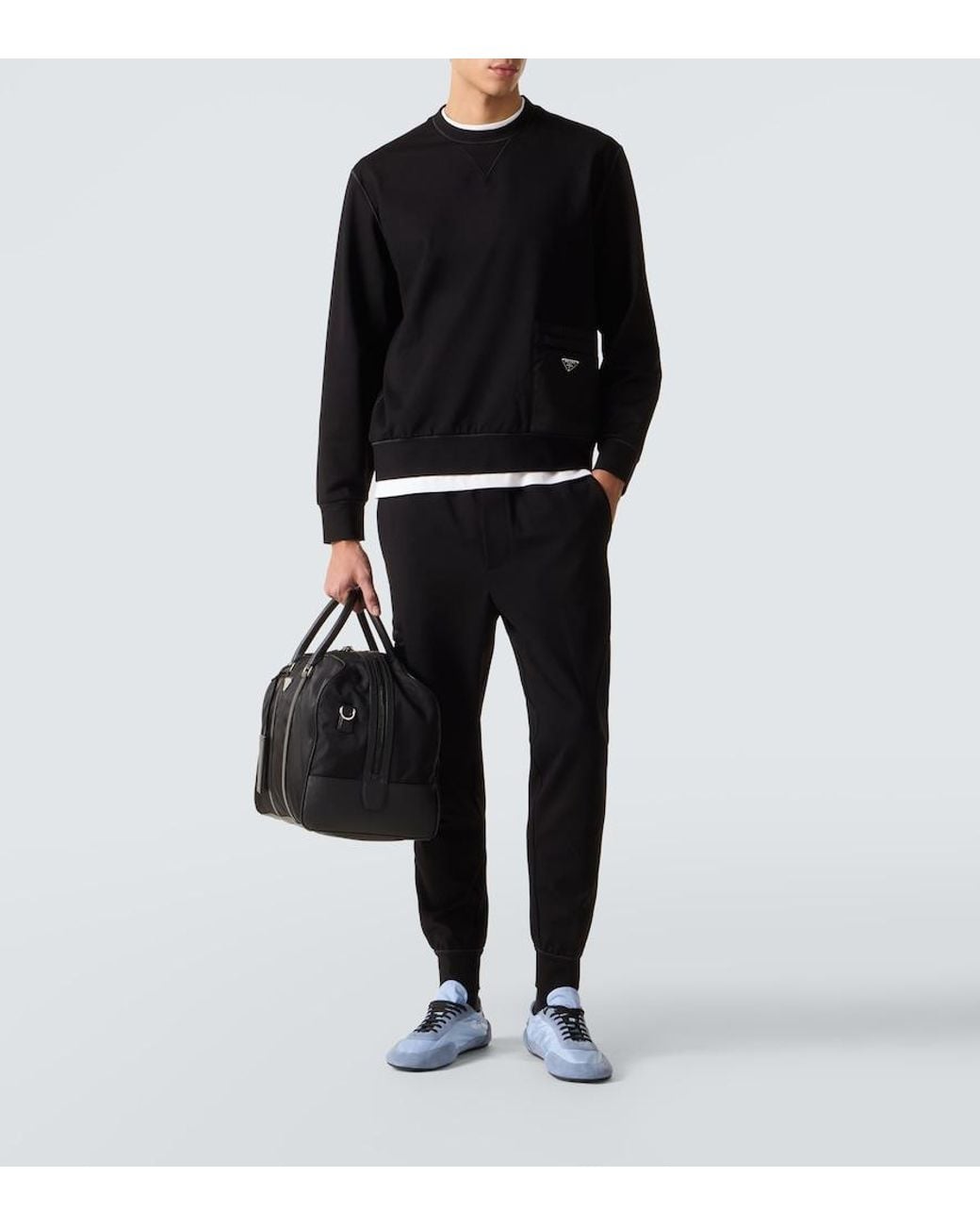 Prada Black Technical Sweatshirt for men