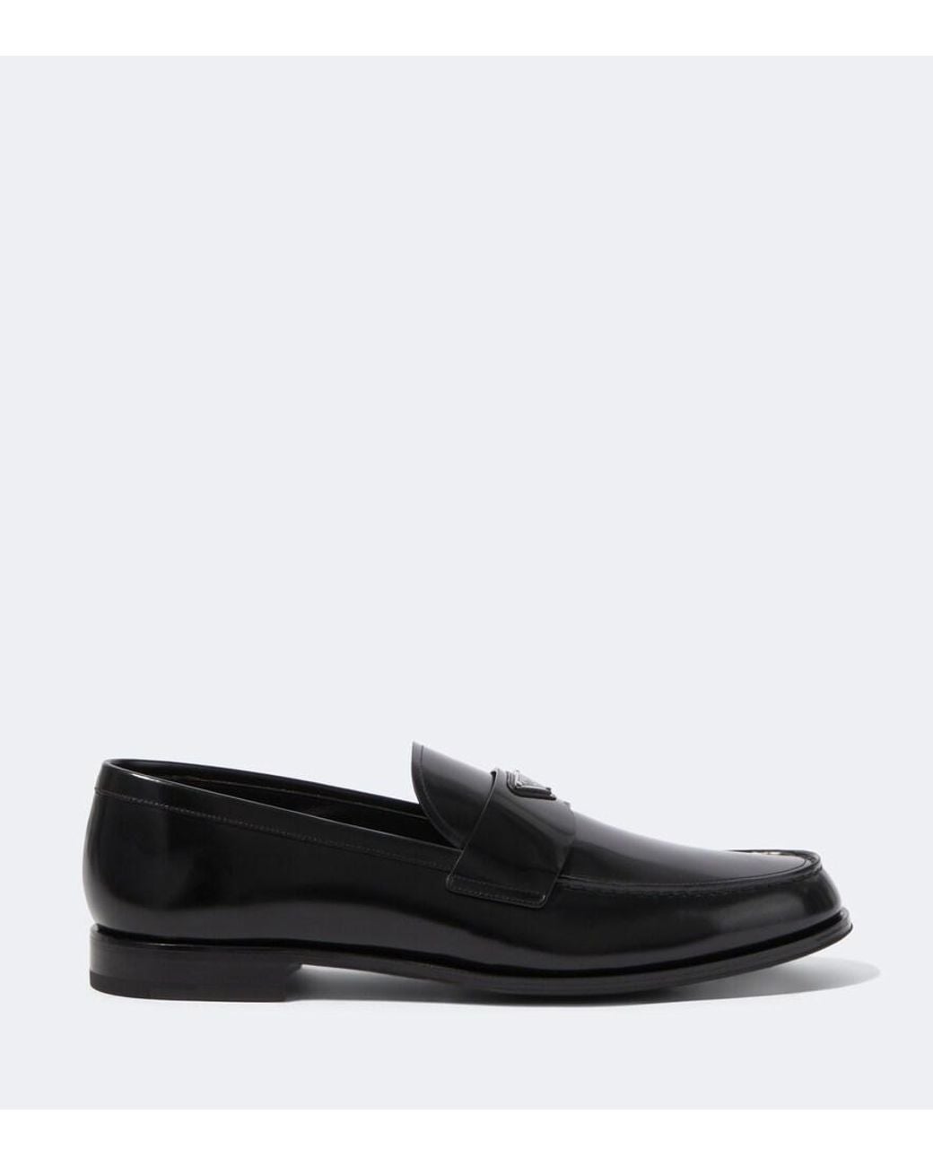 Prada Loafers Aus Leder in Black für Herren