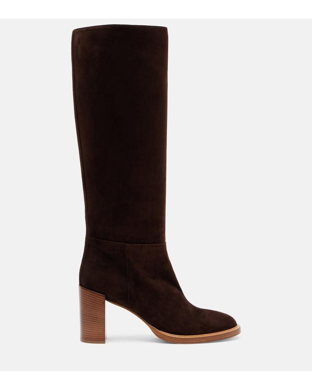 Gabriela Hearst Brown Bocca Suede Knee-High Boots