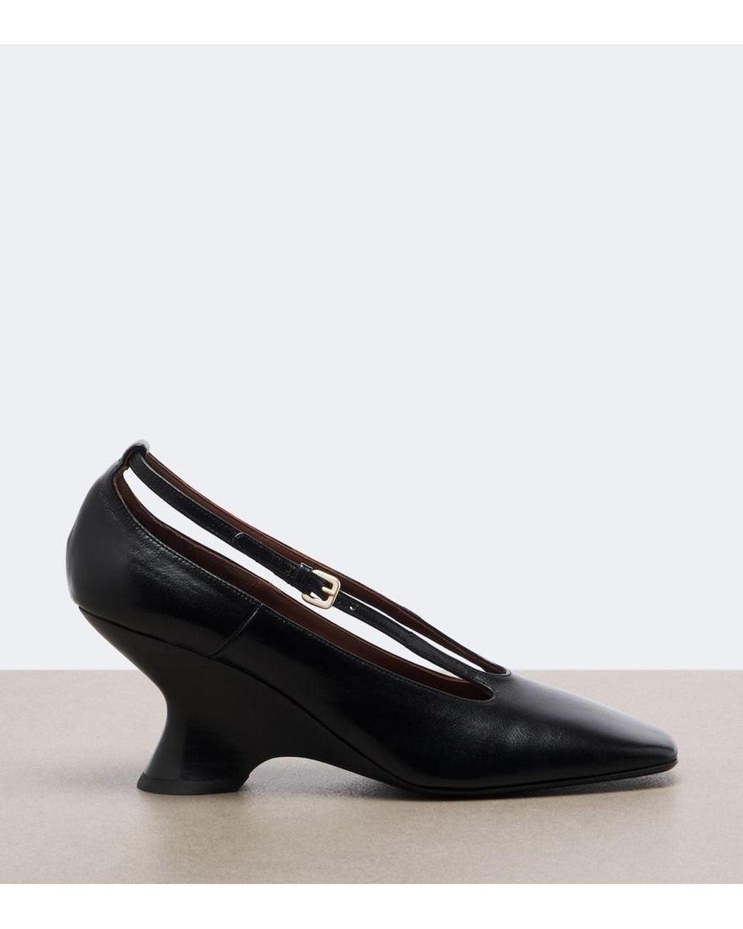 Dries Van Noten Black Leather Pumps