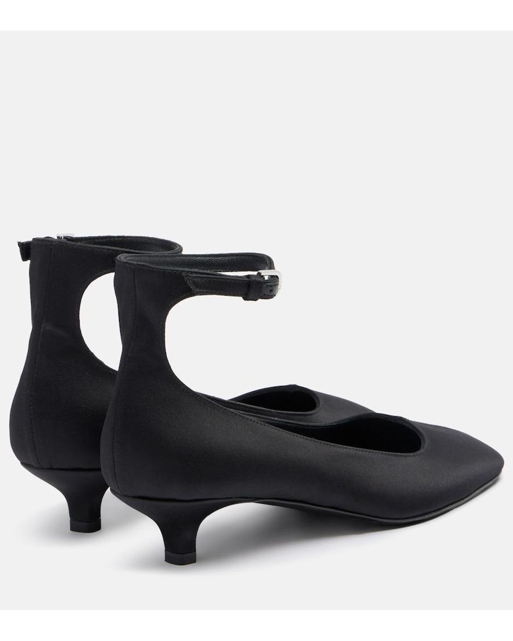 Totême  Black Satin Pumps