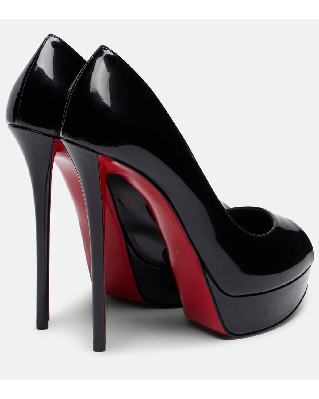Christian Louboutin Lady Z 160 Patent Leather Peep-Toe Pumps in