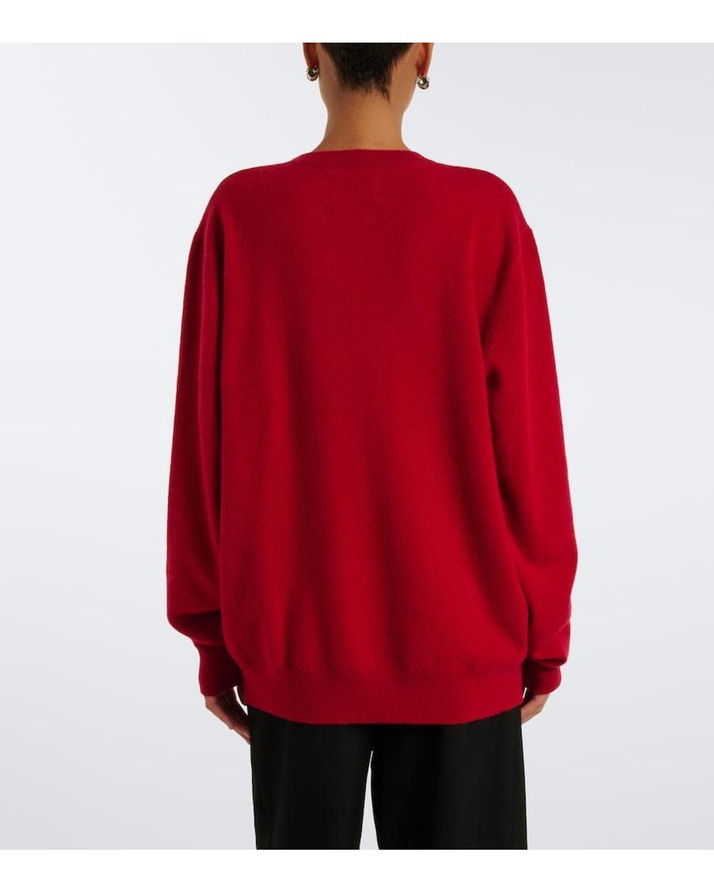 Extreme Cashmere Red N°358 Mister Cashmere-Blend Sweater