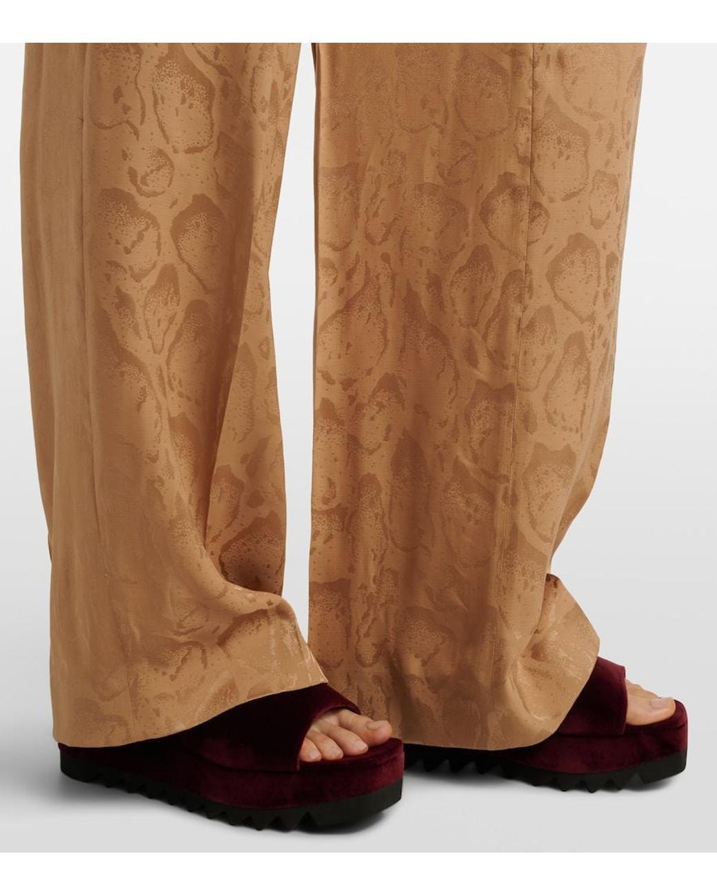 Mules Compensees Sneak Elyse Stella McCartney en coloris Red