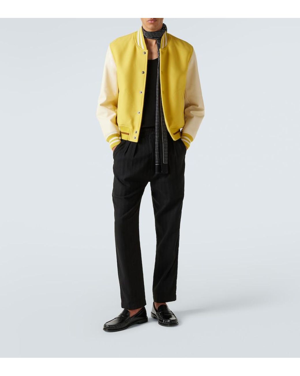 Tom Ford Yellow Apos;S Varsity Bomber Jacket for men