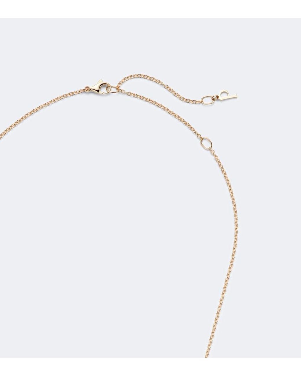 Piaget White Possession Decor Palace 18Kt Rose Pendant Necklace With Gemstones
