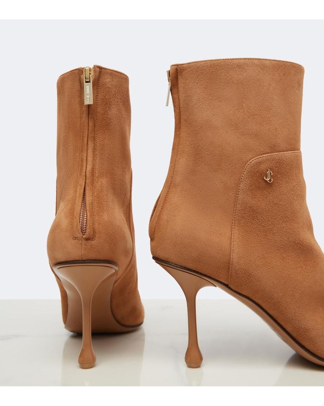 Jimmy Choo Brown Cycas Suede Ankle Boots