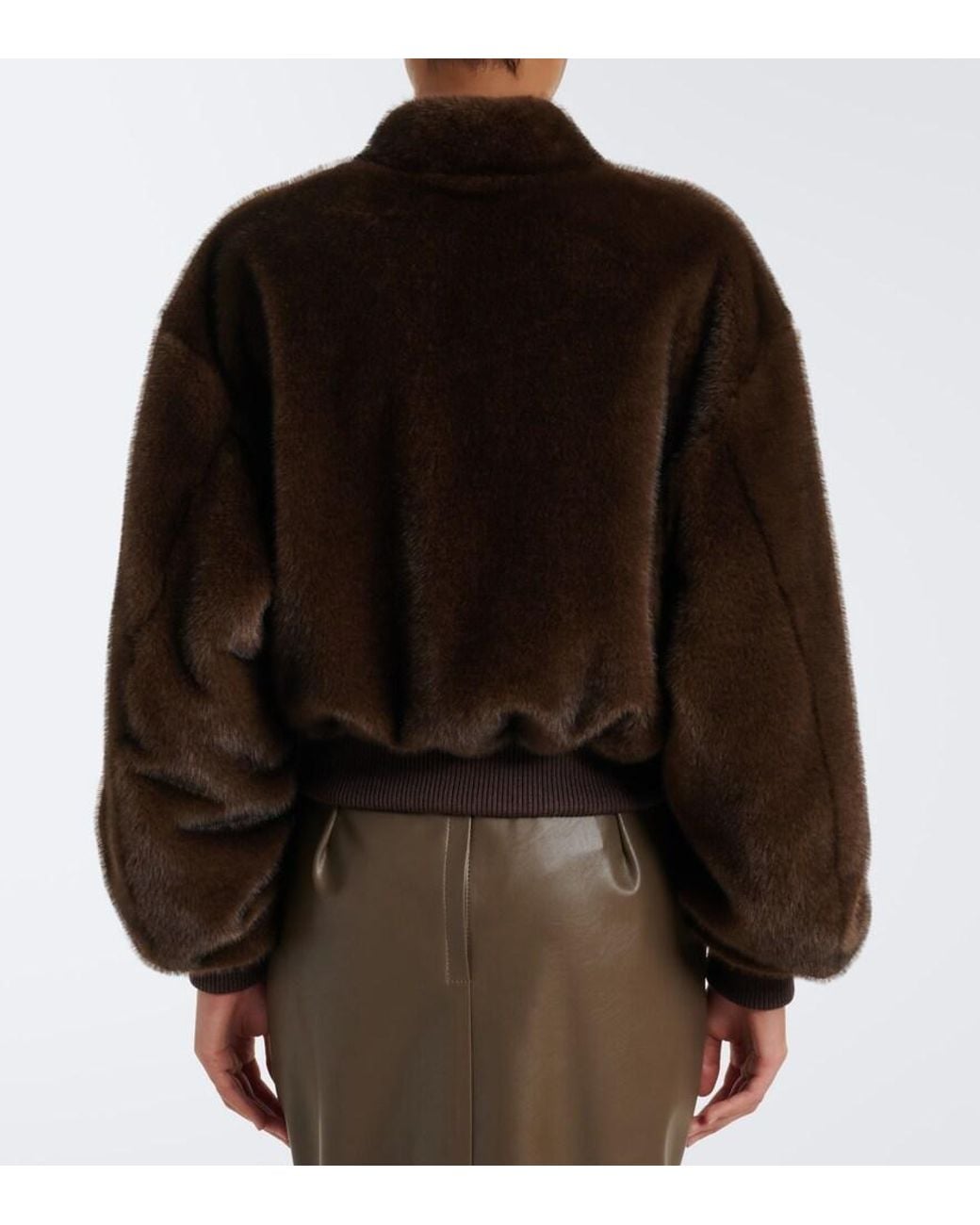 Stella McCartney Black Zip-Up Bomber Jacket