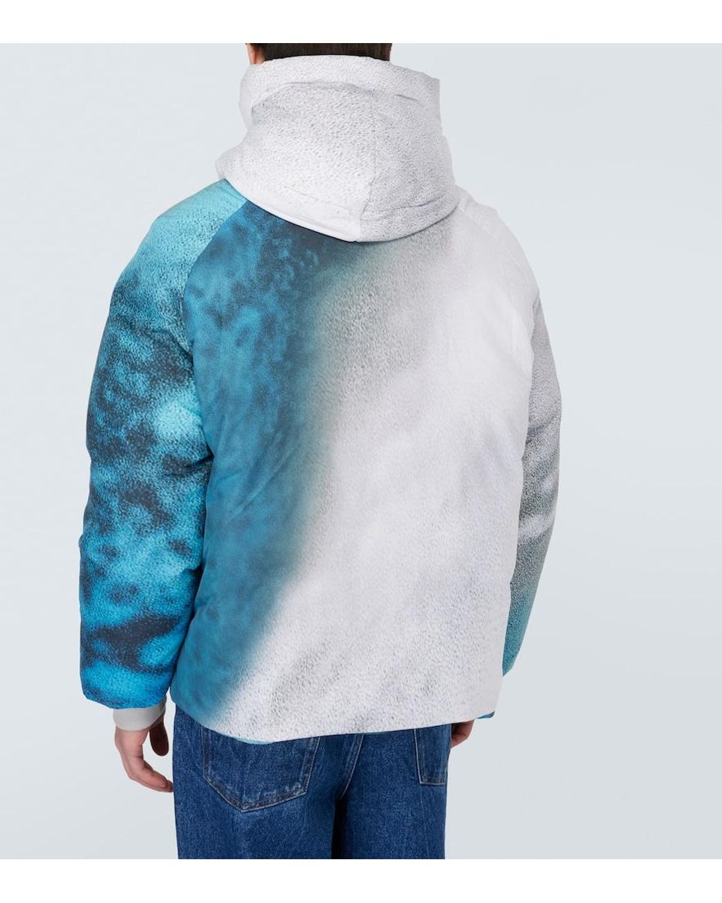 ERL Blue Printed Puffer Jacket for men