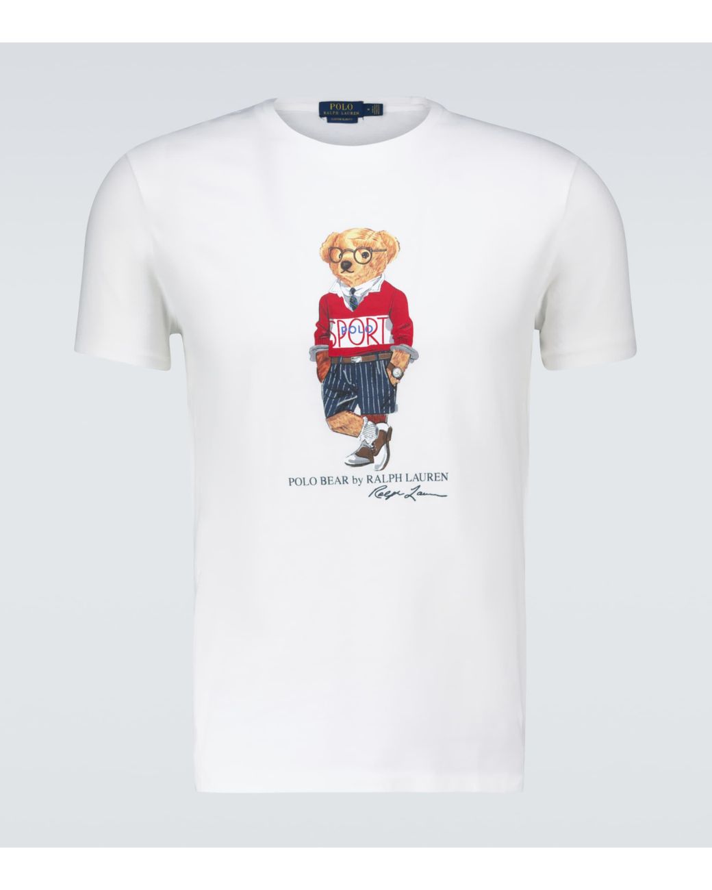 Polo Ralph Lauren T-Shirt Polo Bear aus Baumwolle in Weiß für Herren | Lyst  CH