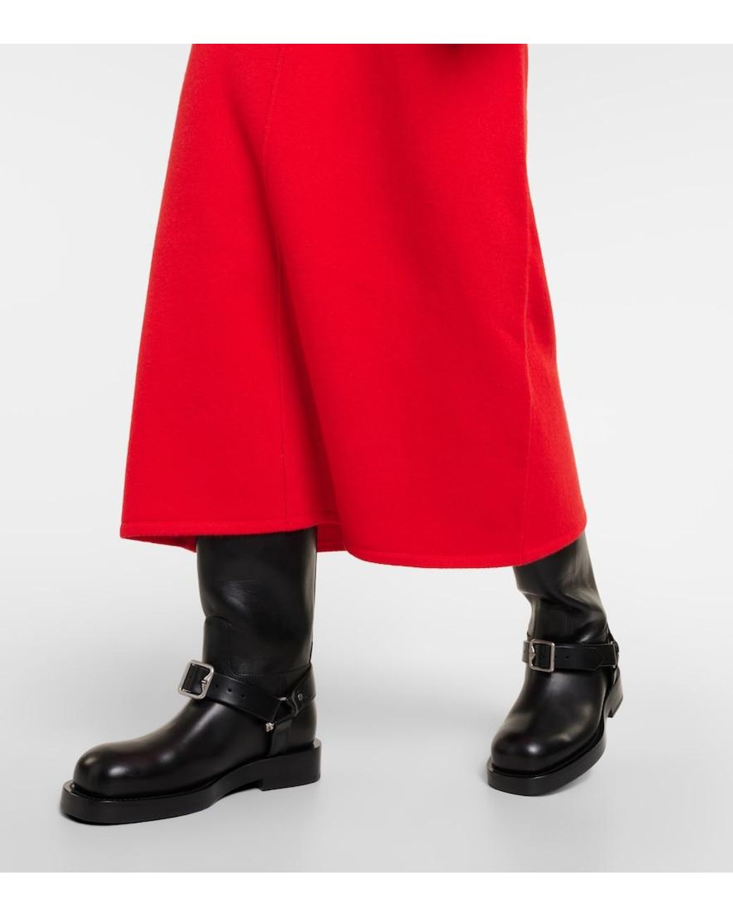 Dorothee Schumacher Red Modern Statements Knitted Midi Dress