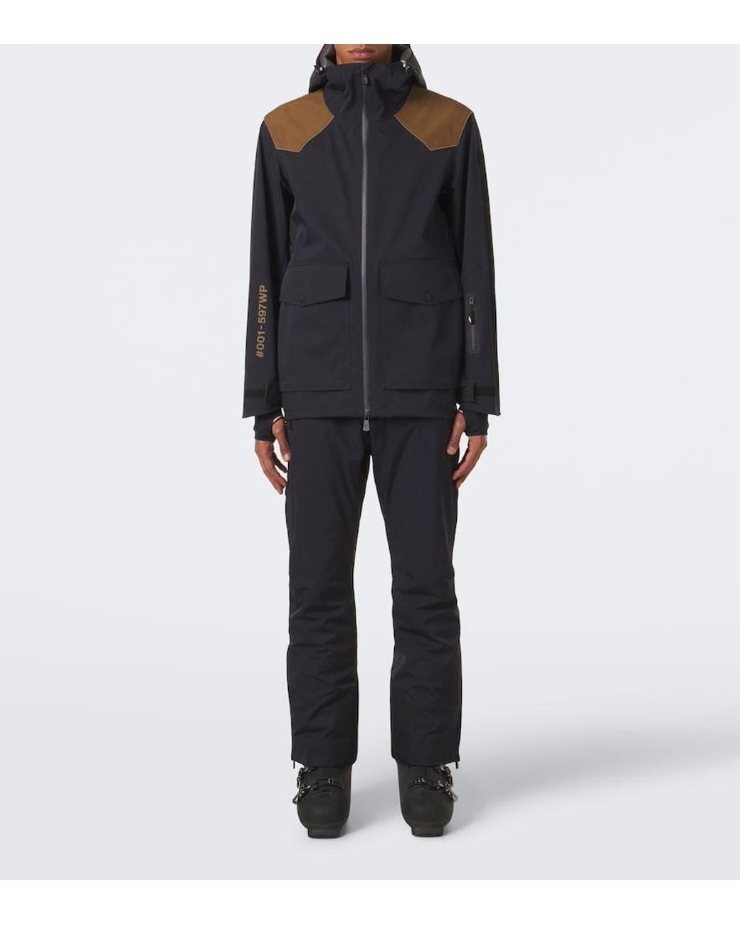 Moncler Blue Vernon Hooded Ski Jacket for men