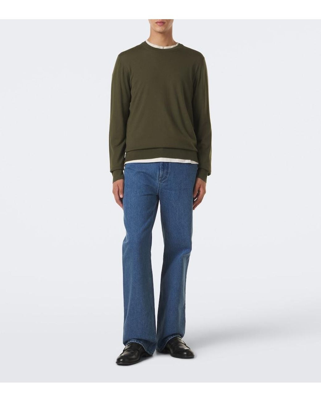 Gabriela Hearst Green Palco Wool Sweater for men