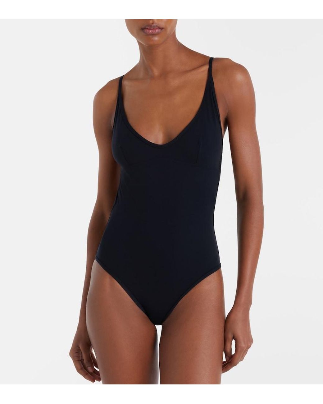 Totême Black Scoop Swimsuit