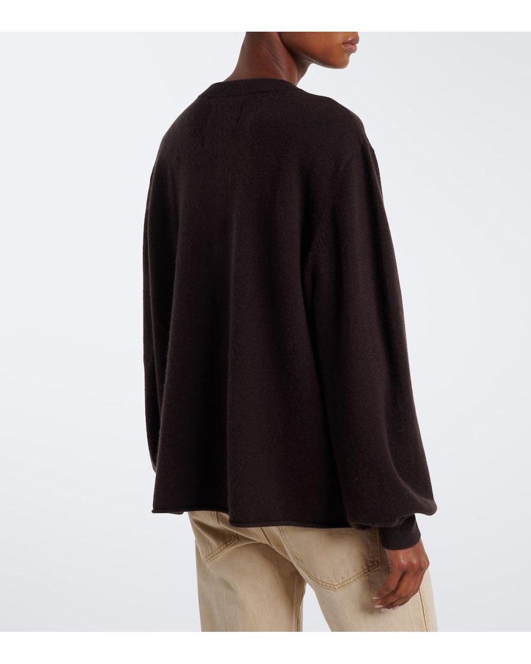 Extreme Cashmere Black N°280 Bi Cashmere-Blend Sweater