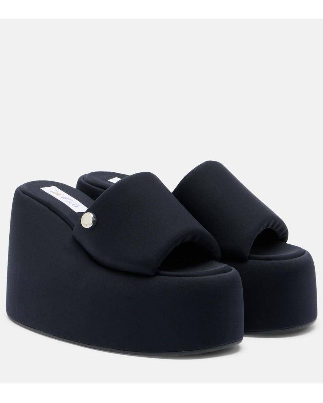 The Attico Blue Mochi Platform Slides
