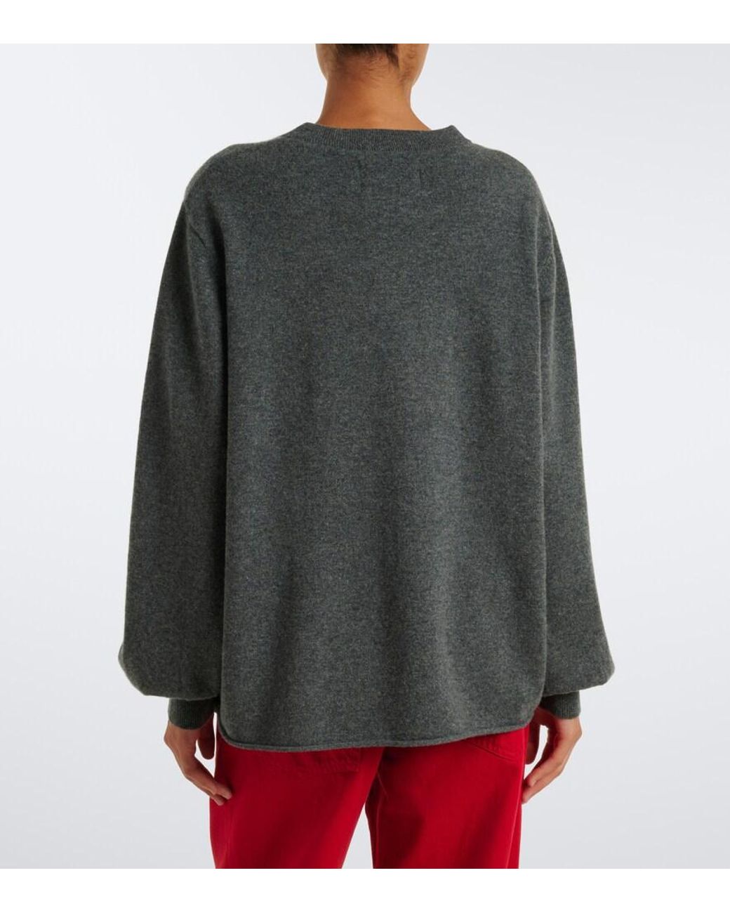 Extreme Cashmere Gray N°280 Bi Cashmere-Blend Sweater