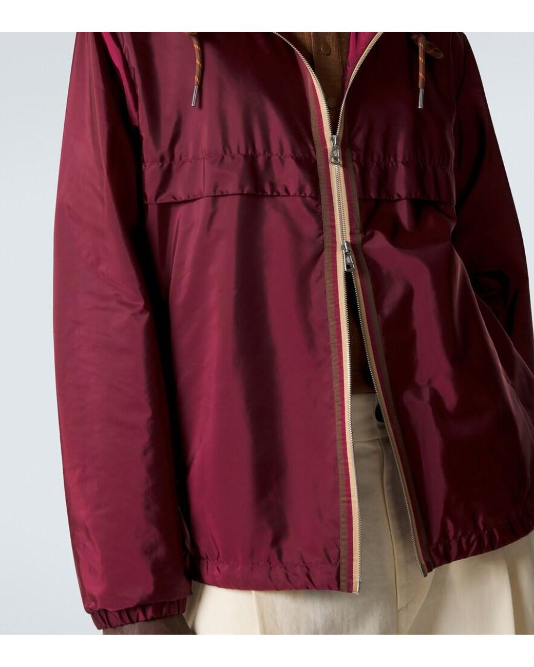 Moncler Purple Nidge Hooded Jacket for men