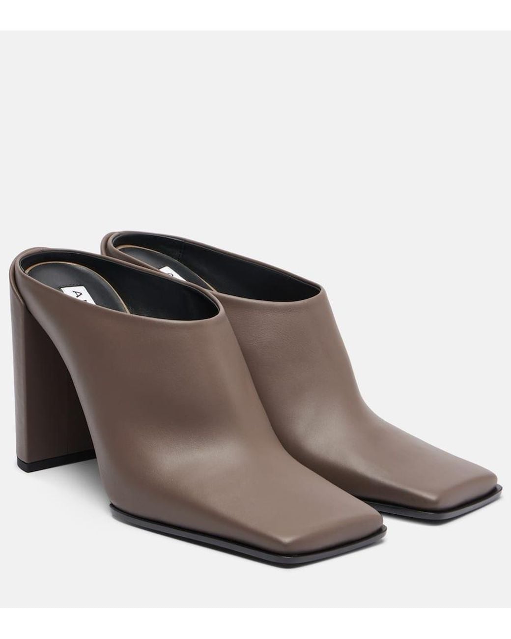 Alaïa Brown Leather Mules