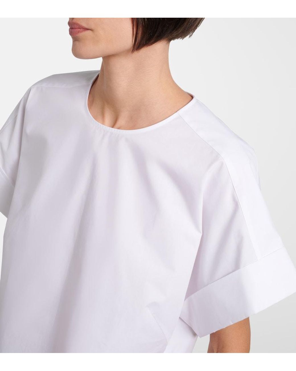 Joseph White Fassia Cotton Poplin Blouse