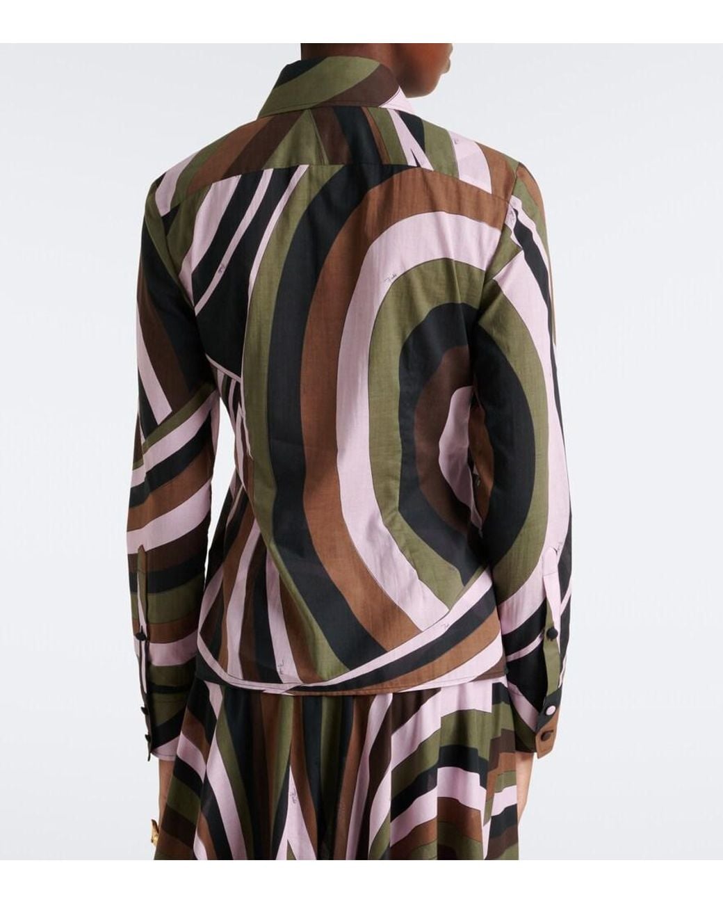 Emilio Pucci Multicolor Iride Cotton Muslin Shirt