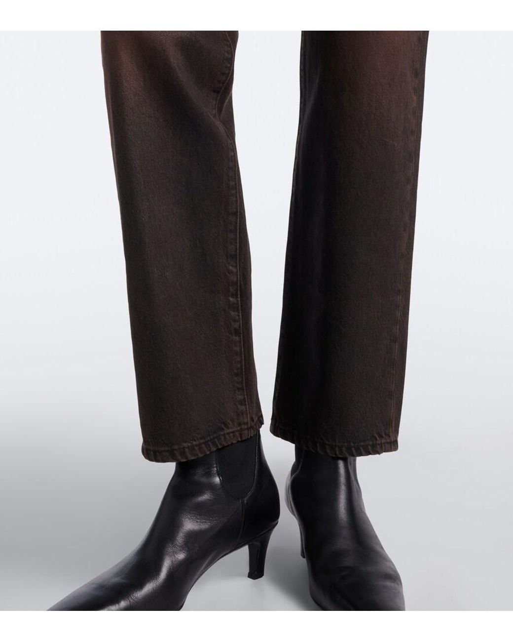 SLVRLAKE Denim Black London Straight Jeans