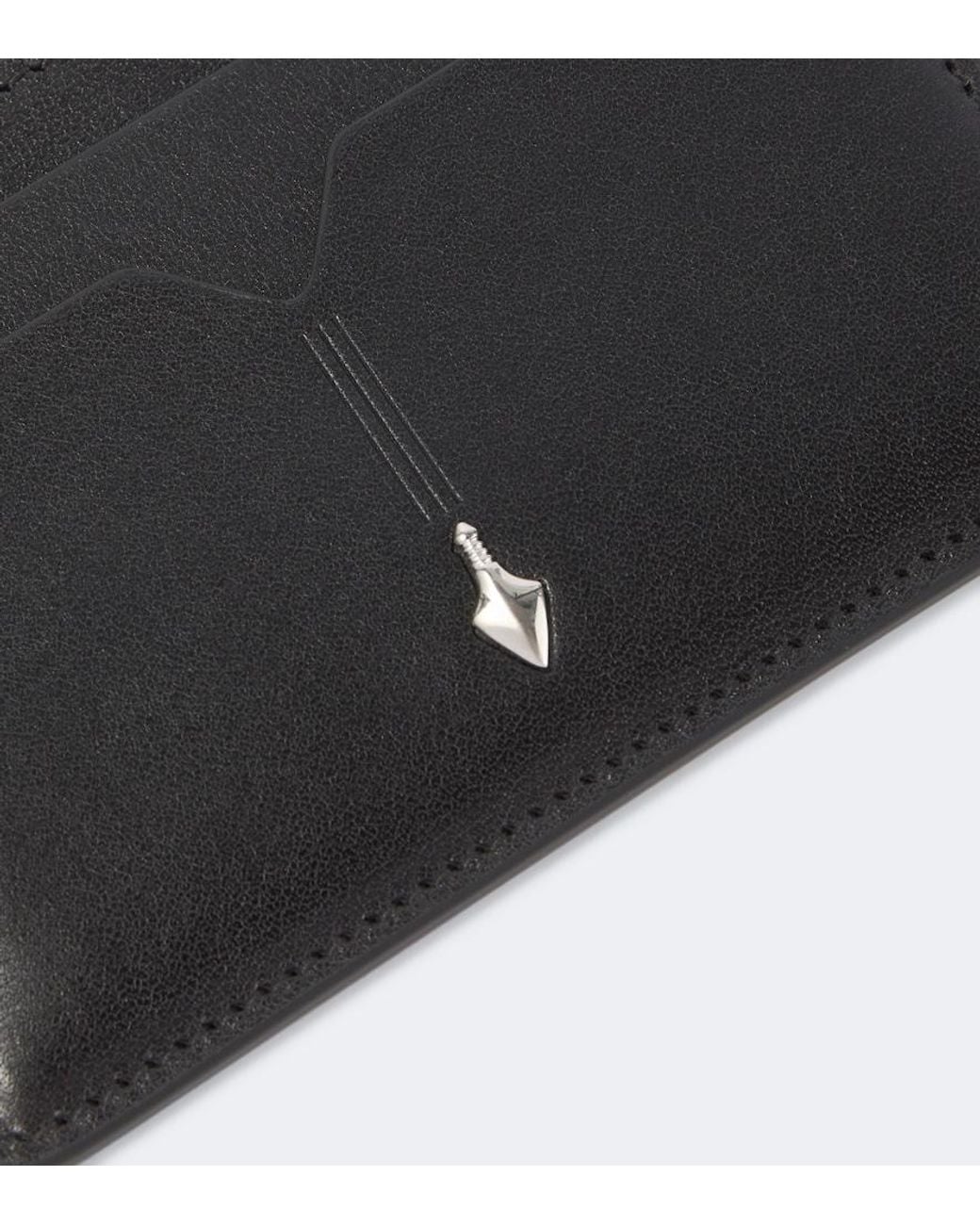 Jacques Marie Mage Black Theodore Leather Card Holder for men