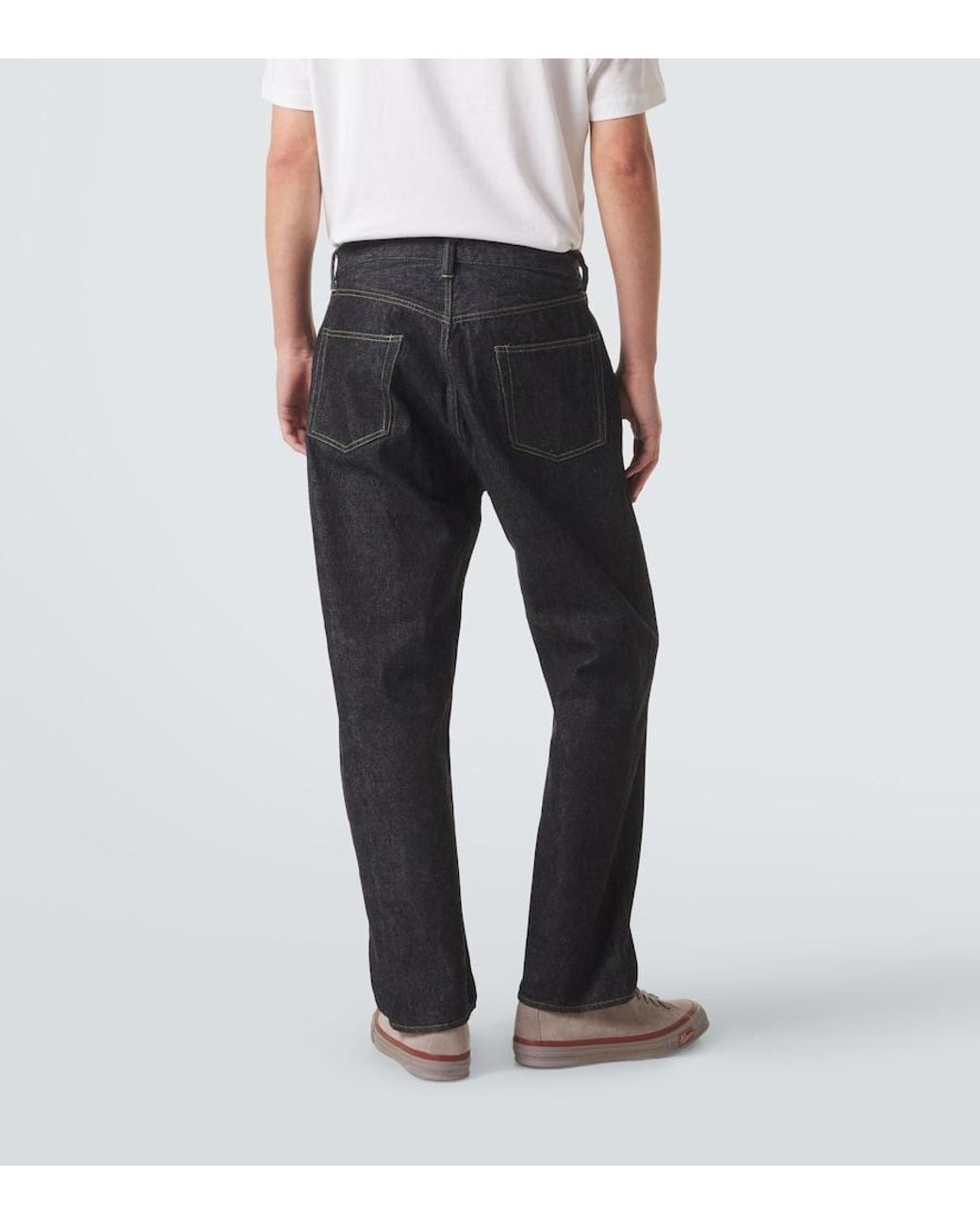 A.PRESSE Blue Wide-Leg Jeans for men