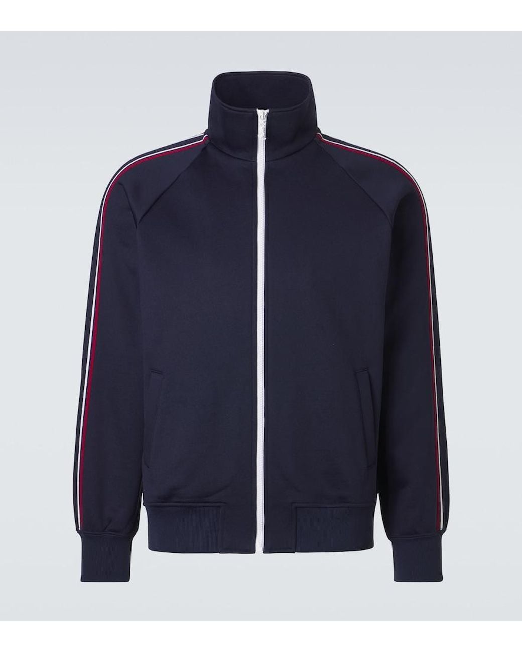 Saint Laurent Blue Cotton-Blend Track Jacket for men