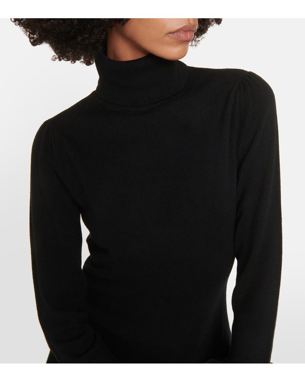 Jardin Des Orangers Black Wool And Cashmere Minidress