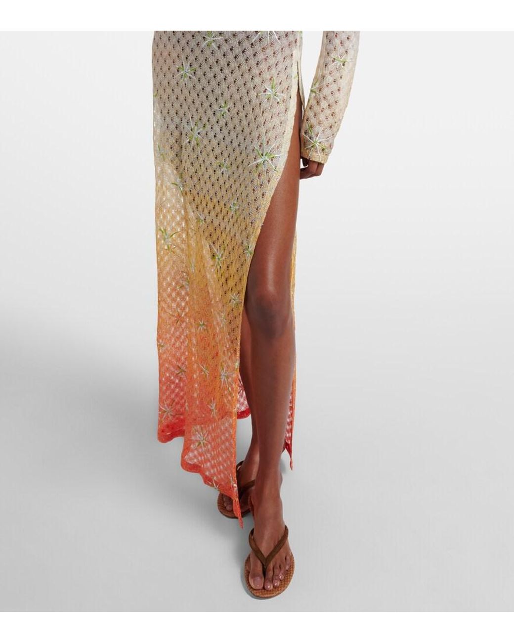 Missoni Natural Lame Beach Dress