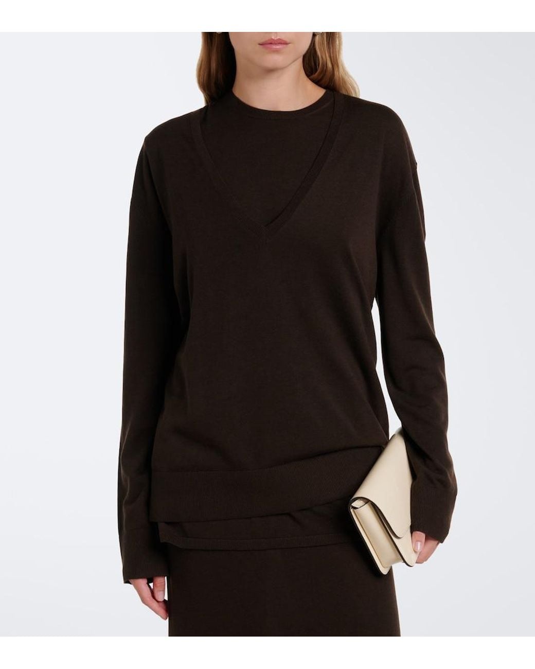 Totême Black Oversized Sweater