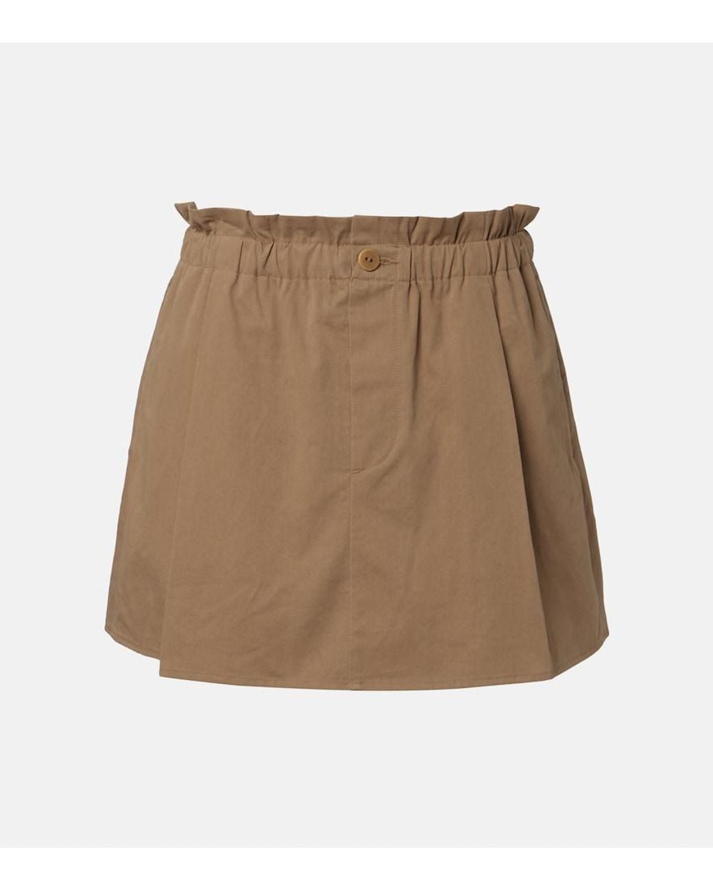 Vince Natural Cotton Twill Skort
