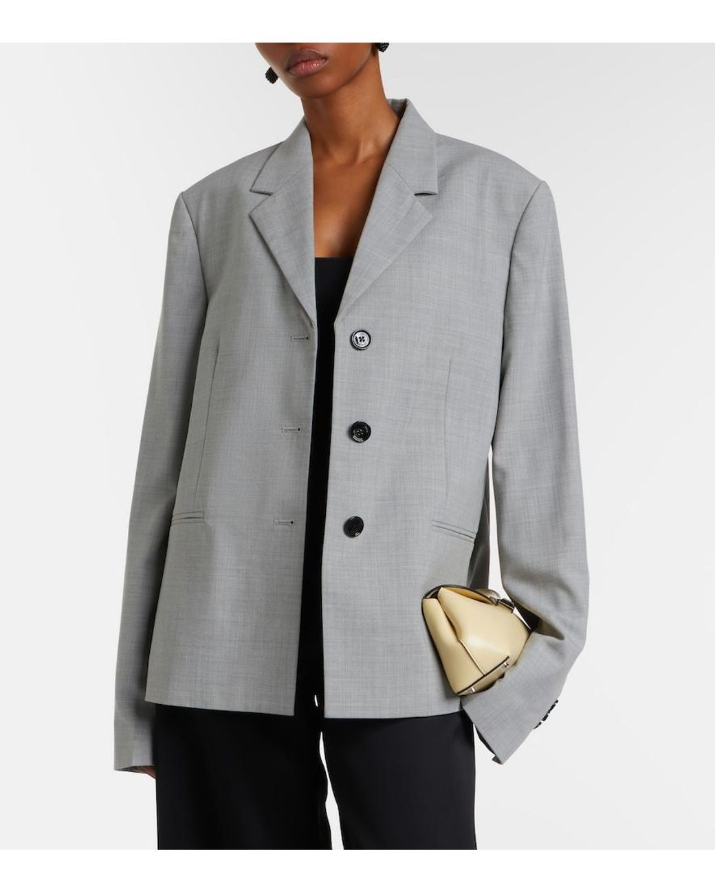 Totême Gray Wool Blazer