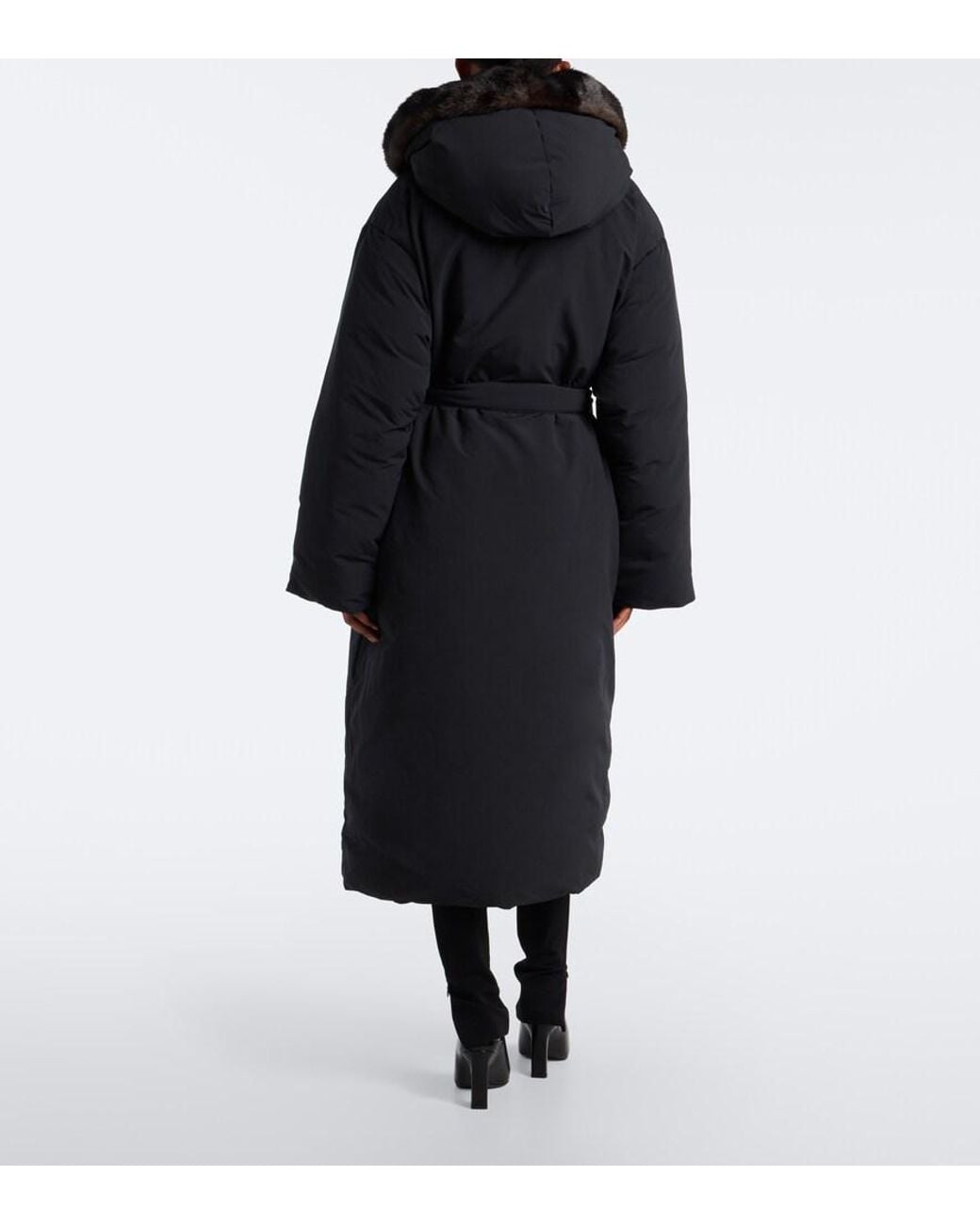 Loulou de Saison Black Darcy Belted Down Coat