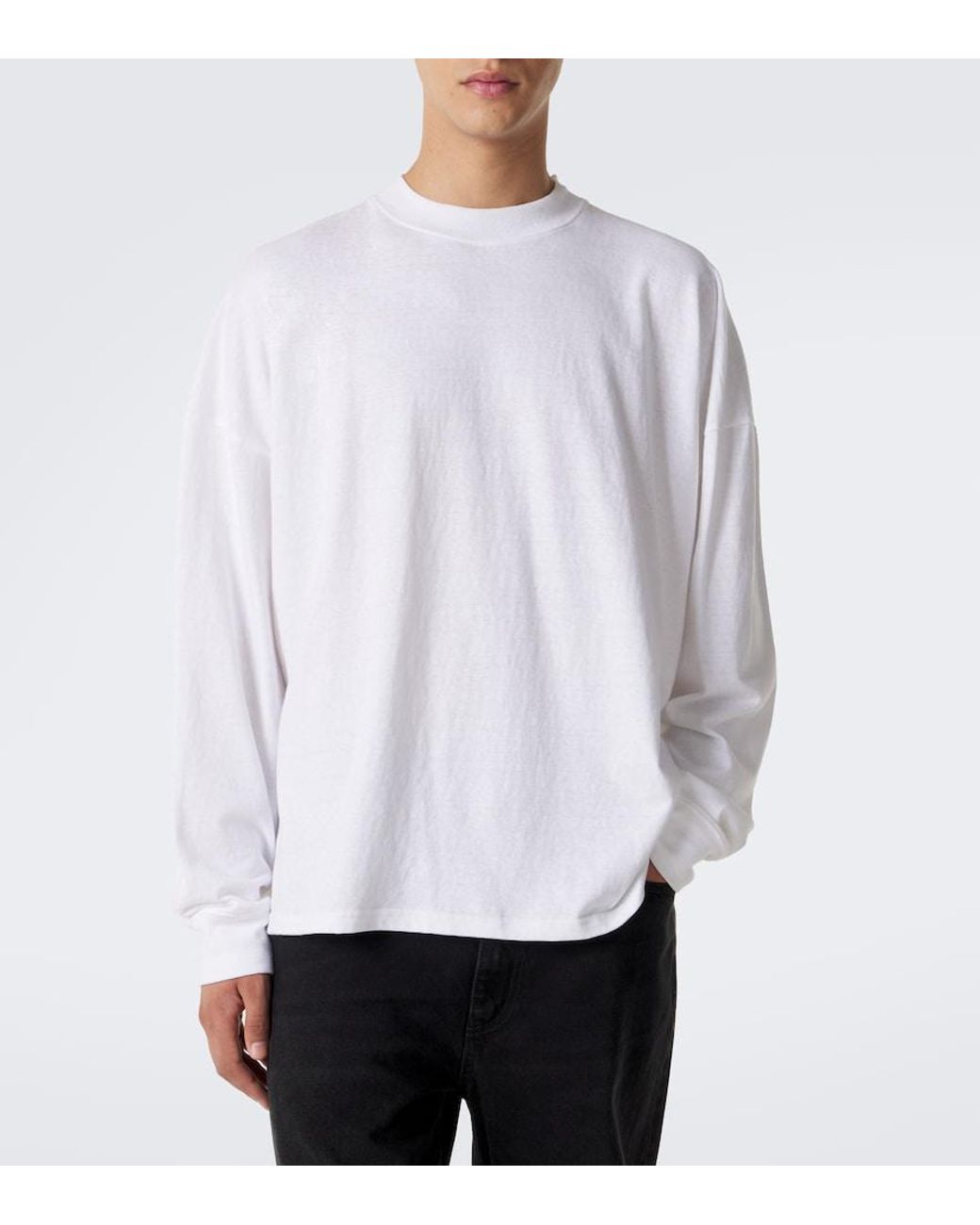 The Row White Dolino Cotton Jersey T-Shirt for men