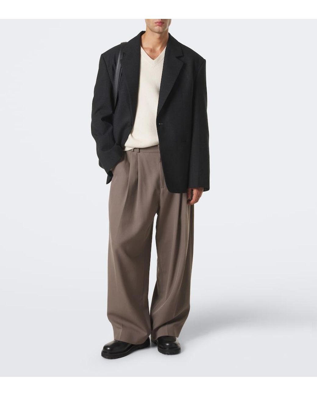 Studio Nicholson Black Fenn Wool Blazer for men