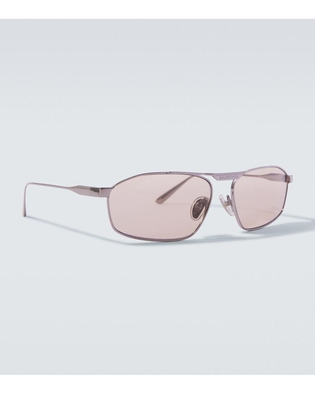 Balenciaga Pink Tag 3.0 Aviator Sunglasses for men